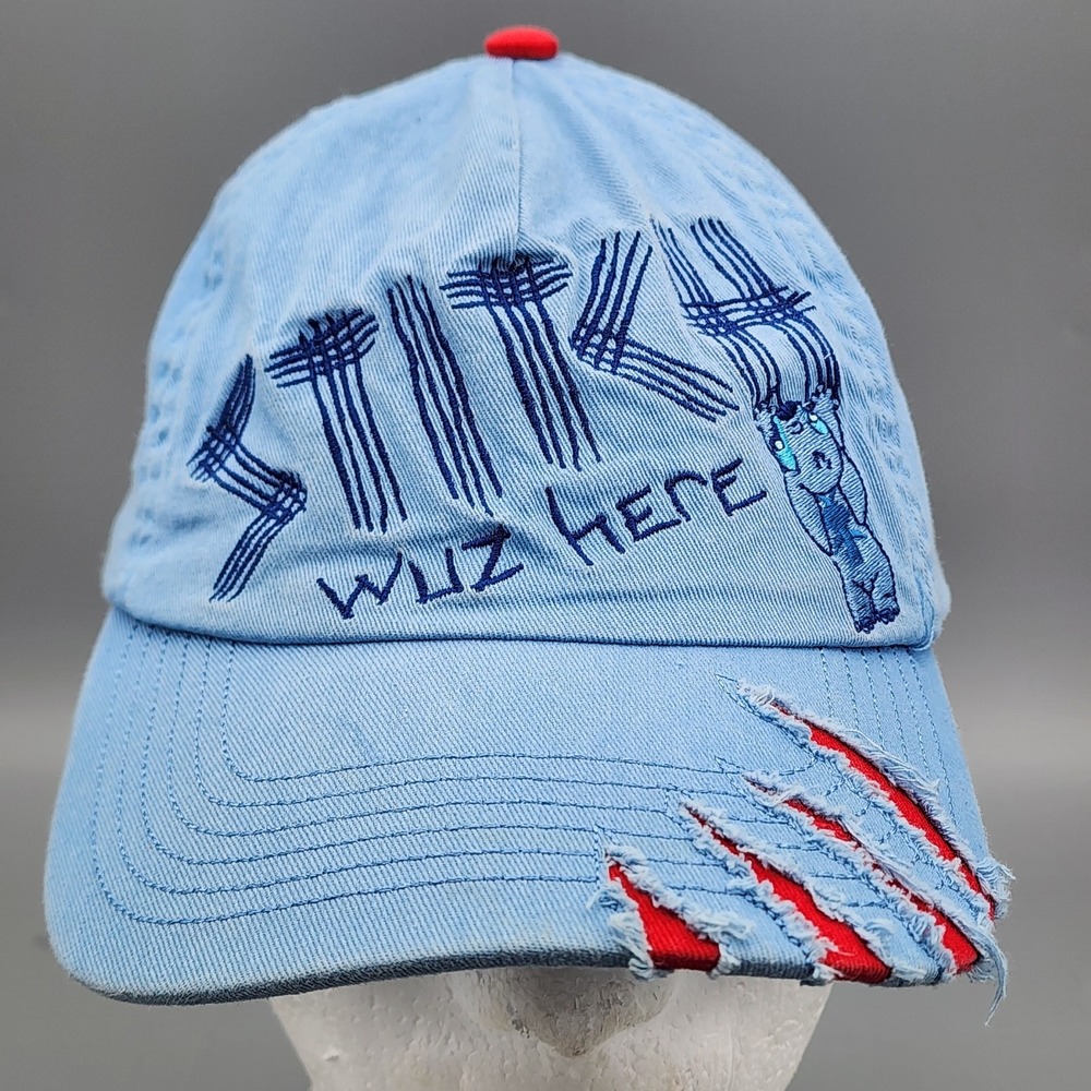 Disney Stitch Wuz Here Blue Youth‎ Baseball Hat Cap Lilo Stitch